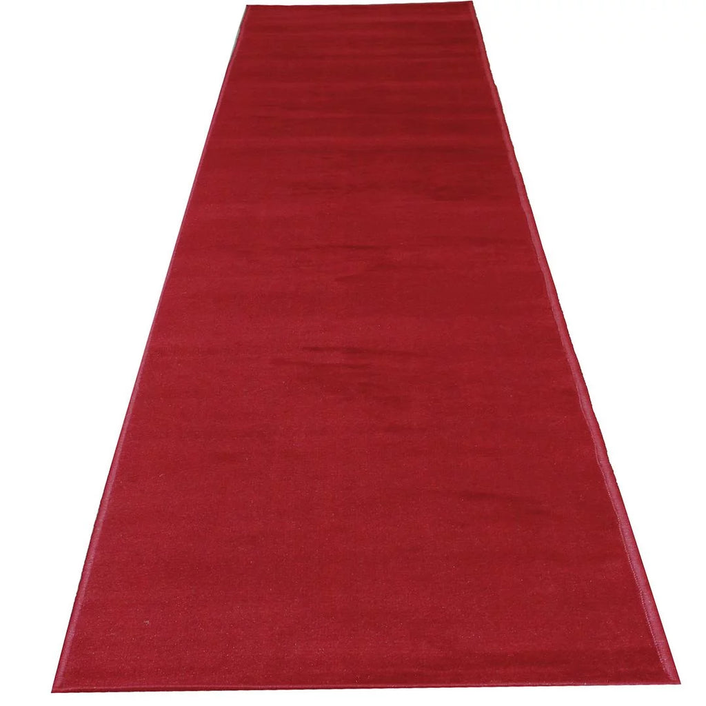 Dark Red Aisle Runner 2x10 ft F410694