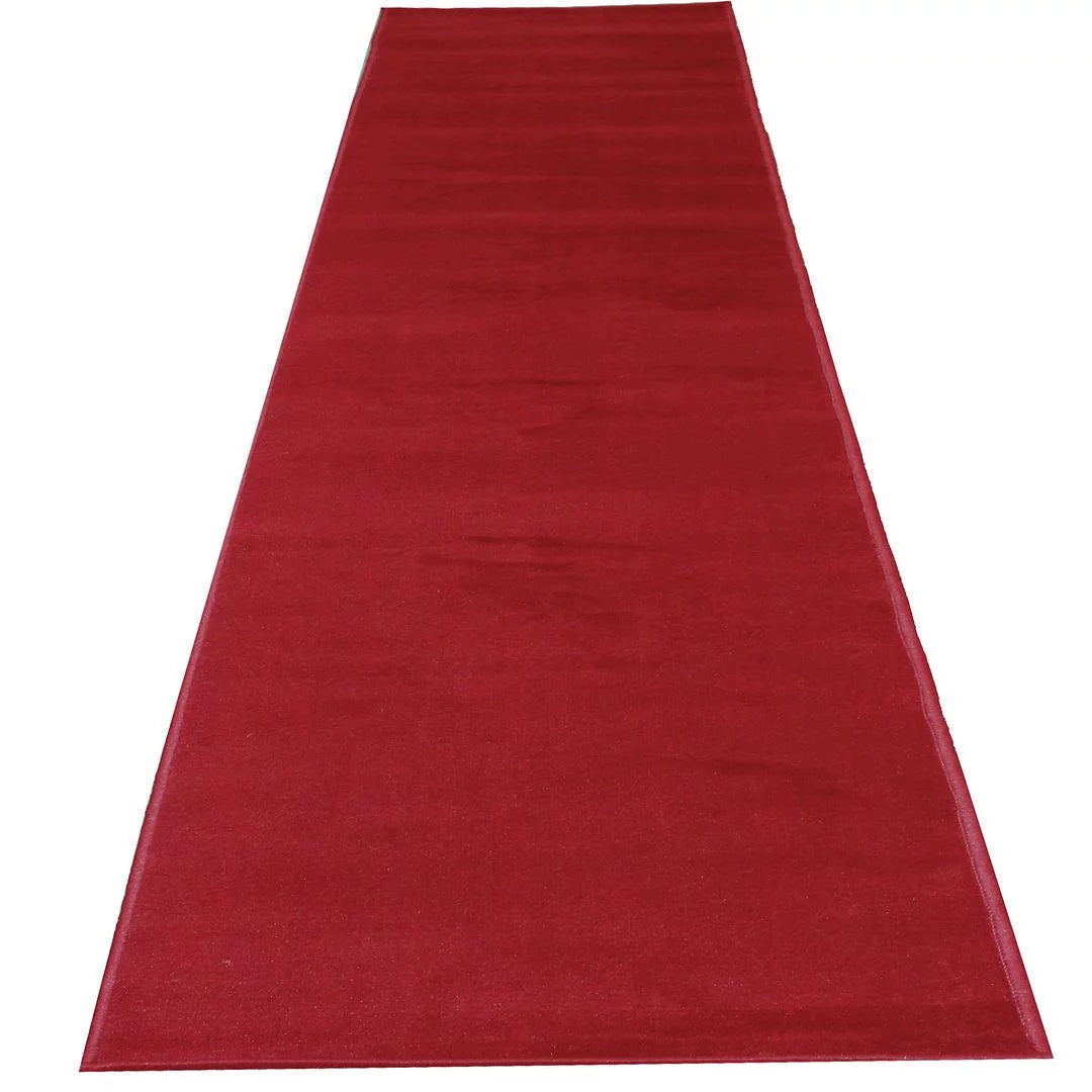 Dark Red Aisle Runner 2x10 ft F410694