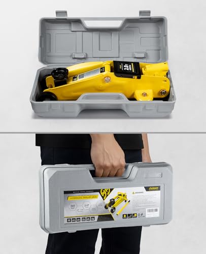 2 Ton Low Profile Hydraulic Trolley Floor Jack with Storage Case E245259