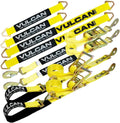 Axle Tie Down Kit with Axle Straps and Snap Hook Ratchet Straps W11591