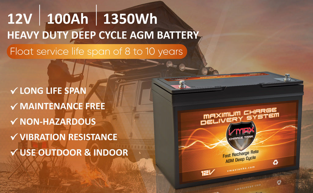 12V 100Ah AGM Deep Cycle Battery W954
