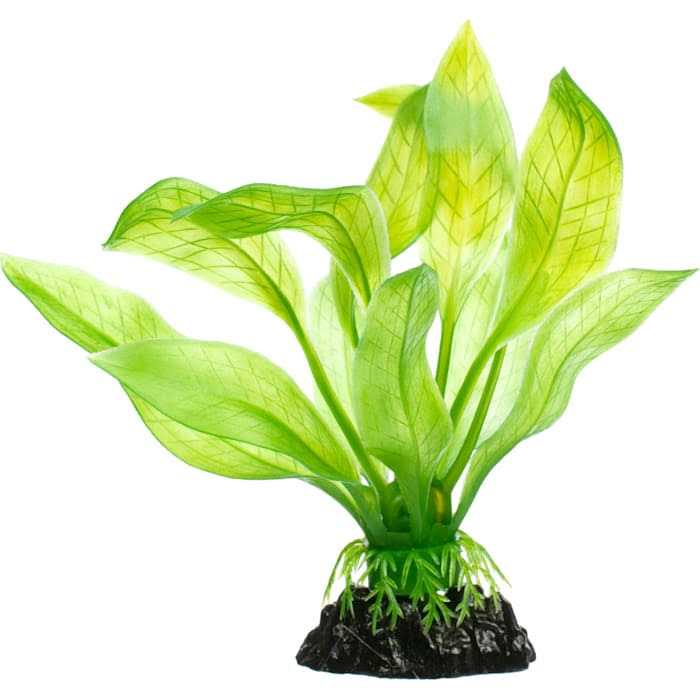 Amazon Sword Green Plastic Aquarium Plant O1604