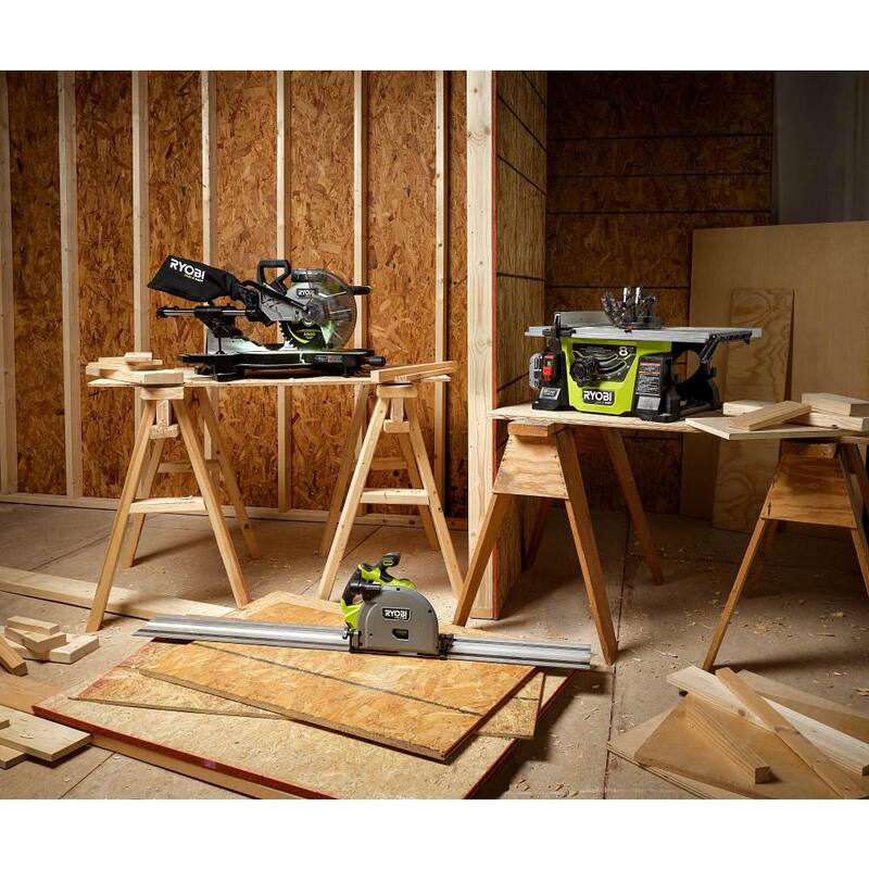 18V Brushless Cordless 10 in. Sliding Compound Miter Saw Kit with Battery and Charger J643059