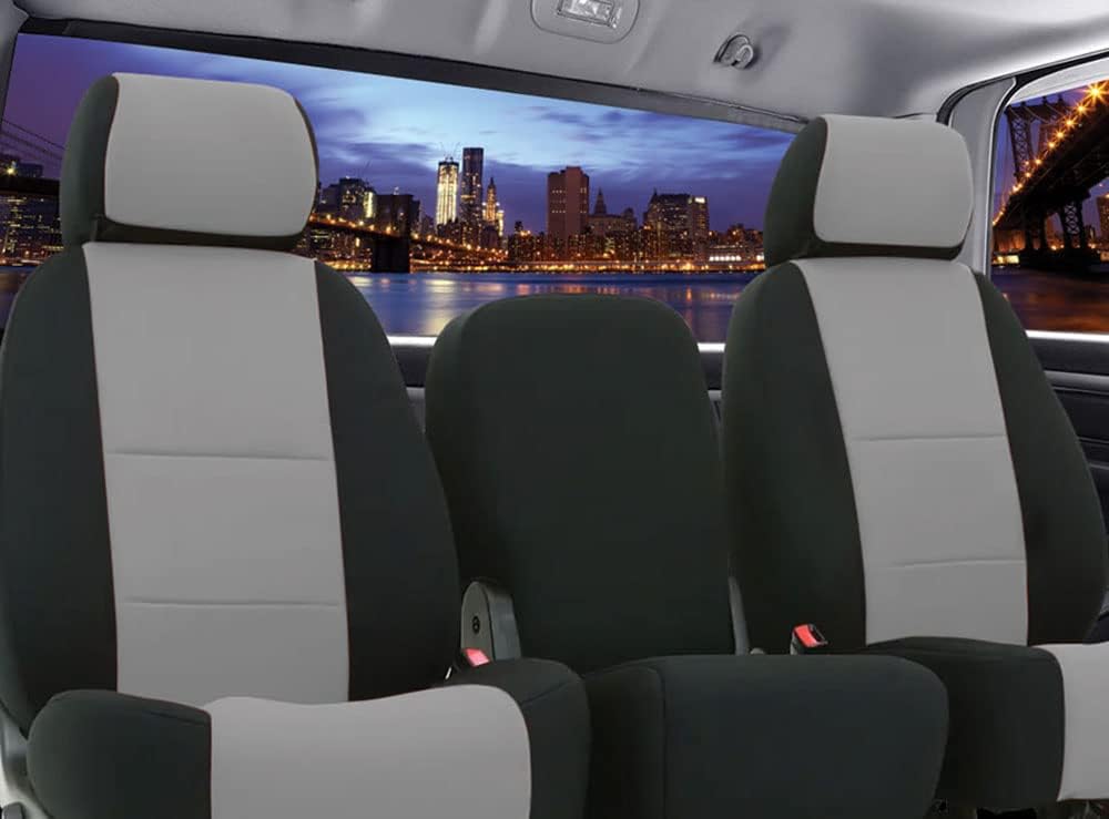 Custom Fit Dodge Ram 1500 2500 3500 Pickup Truck Neoprene Front Seat Covers Gray Black X70390