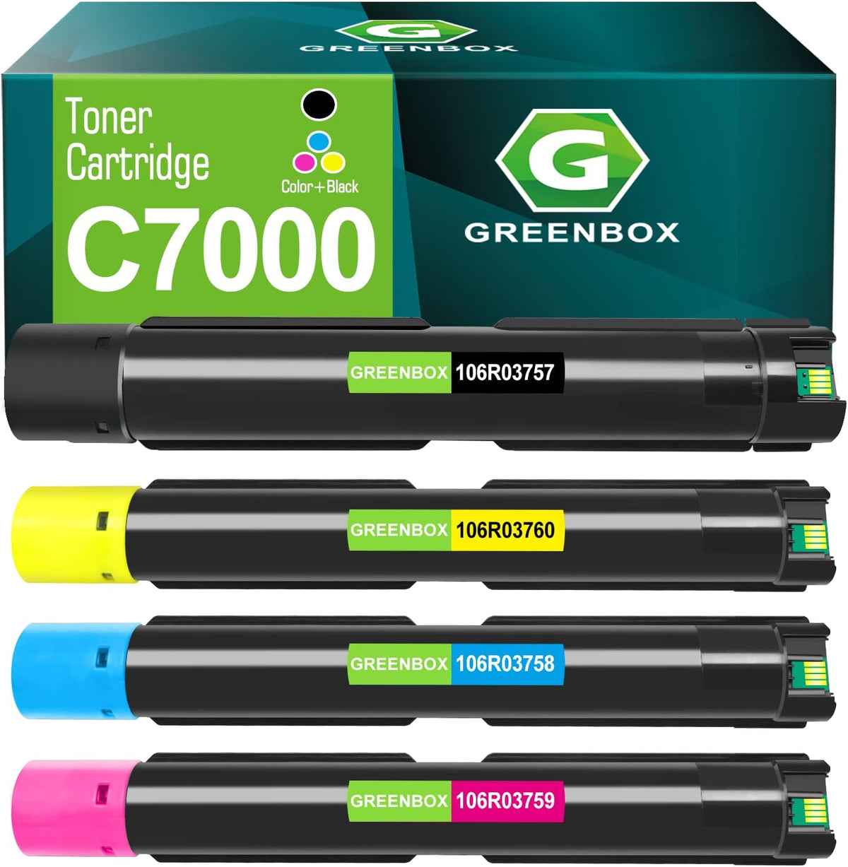 Remanufactured Toner Cartridge 1 Black 1 Cyan 1 Magenta 1 Yellow H7980