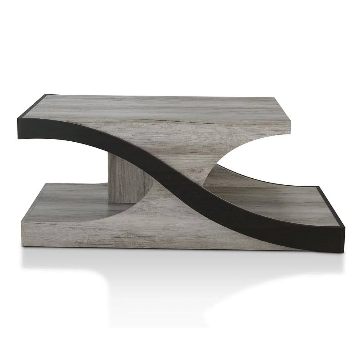 Wood 2-Shelf Coffee Table Y3792