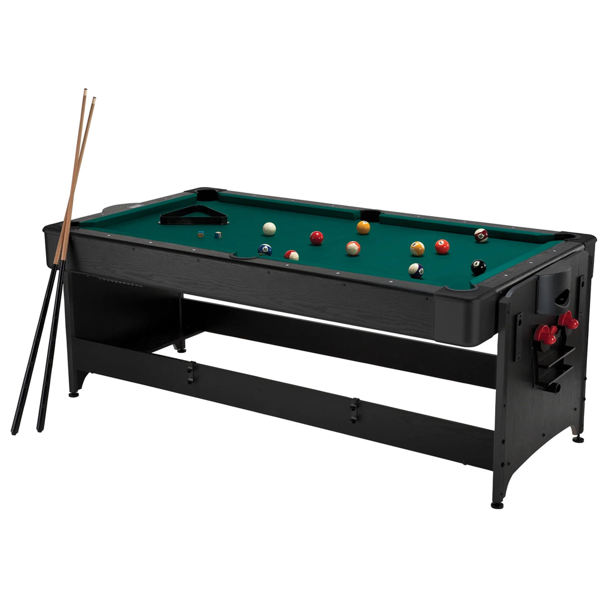 7' 2-in-1 Billiards and Air Hockey Game Table D463