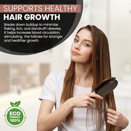 Nylon Boar Bristle Brush for Normal to Thick Hair U6338