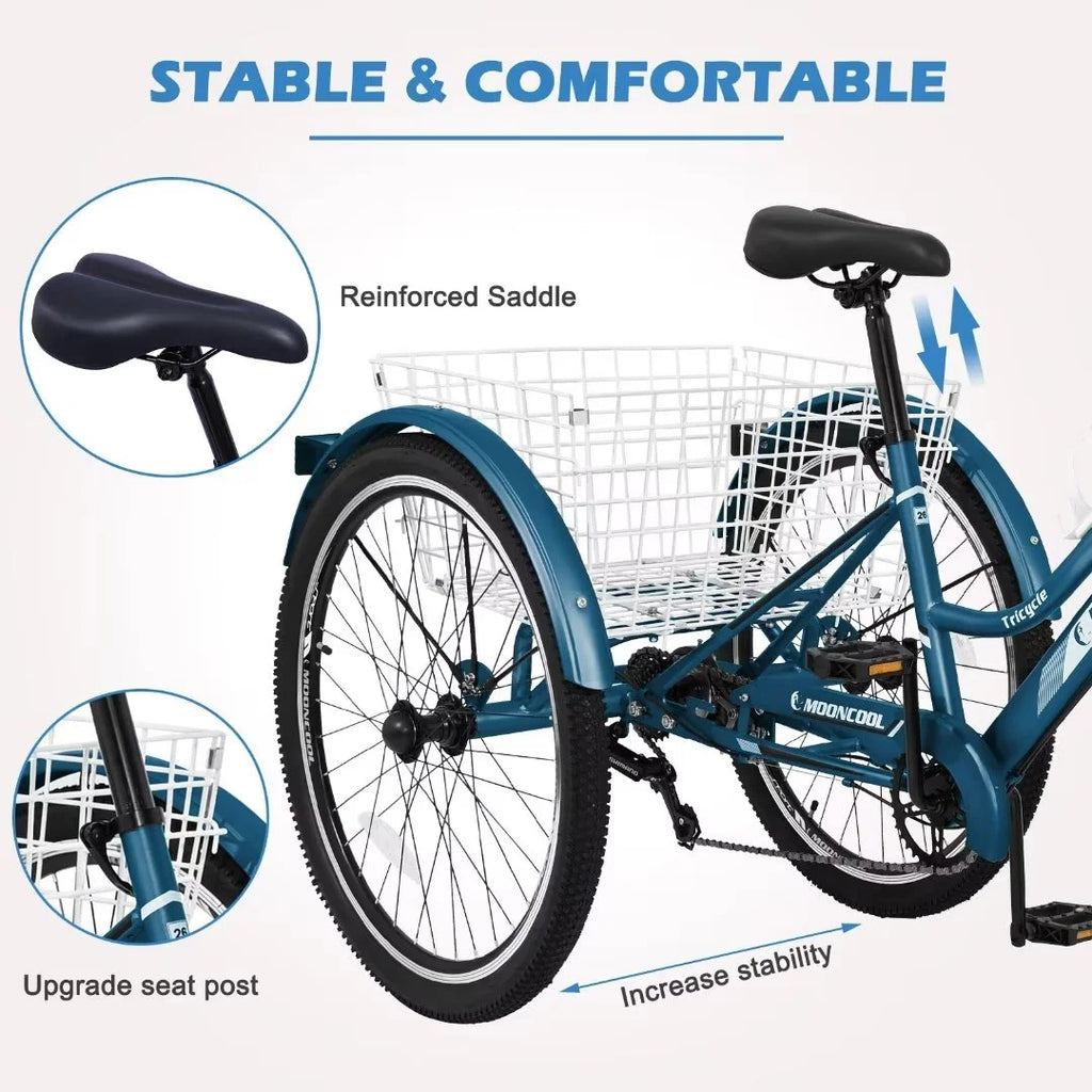 7 Speed Three Wheel Adult Tricycle Z167271