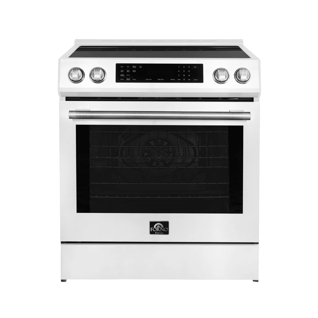 30 Induction Range with Air Fry and Self-Clean in White F251