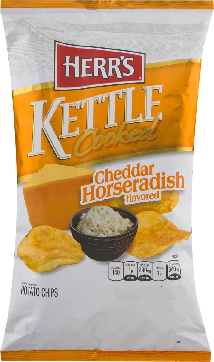 Kettle Cooked Cheddar Horseradish Potato Chips 3-Pack 7.5 oz H986