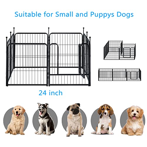 16 Panels 32 inch Heavy Duty Metal Dog Playpen Y821