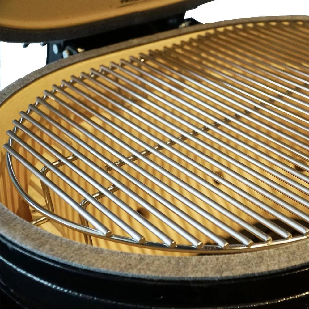Ceramic Kamado Grill with Stainless Steel Grates U28501