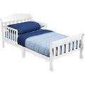 White Toddler Bed with Attached Bed Rails X688