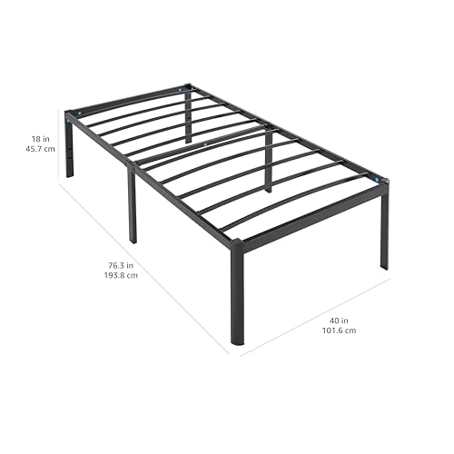 Full Size Black Steel Platform Bed Frame T162070