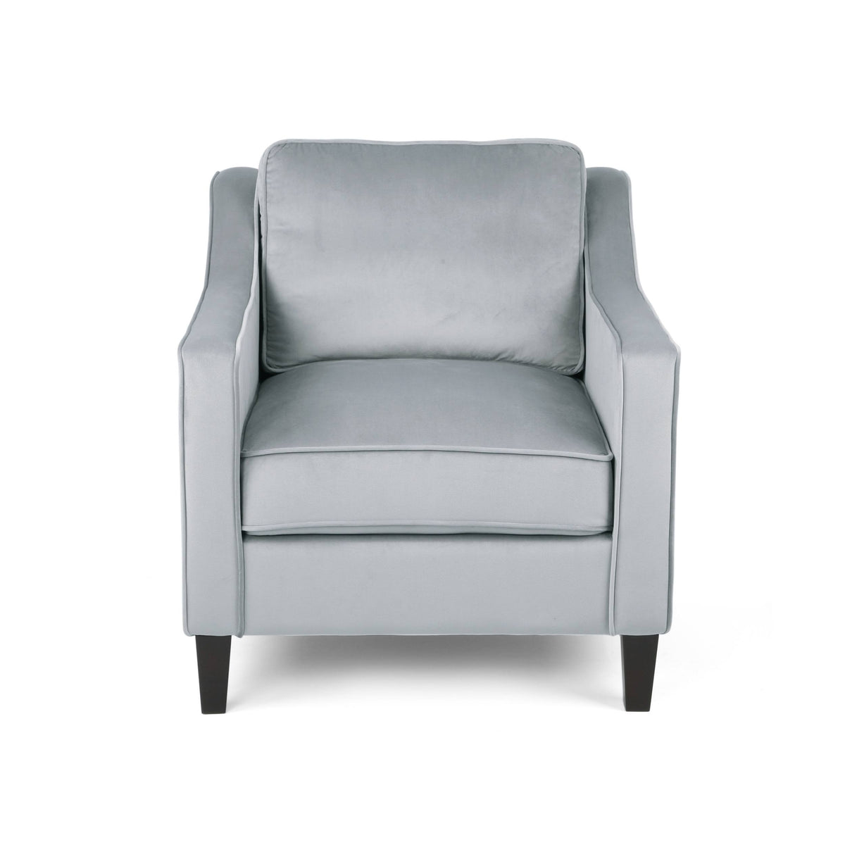 Gray Velvet Club Chair P693266