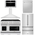 48 Gas Range, Range Hood, Refrigerator with Ice Maker, Dishwasher and Microwave Drawer I22150