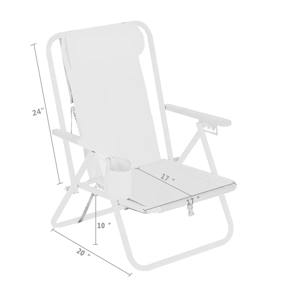 Portable Folding Recliner Beach Chair A51943