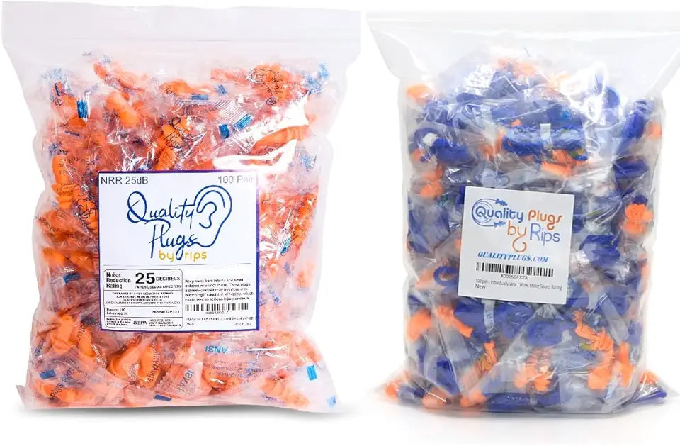 100 Pairs Reusable Corded Ear Plugs S201