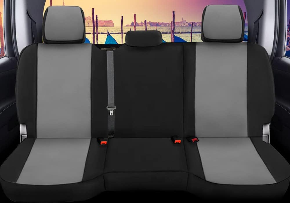 Custom Fit Dodge Ram 1500 2500 3500 Pickup Truck Neoprene Front Seat Covers Gray Black X70390