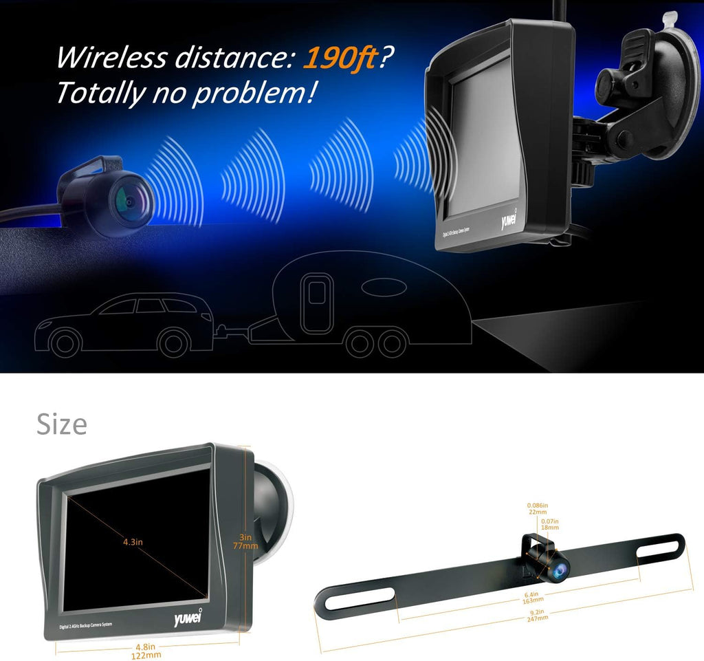 Wireless Backup Camera and 4.3'' Display Pack of 2 P879902