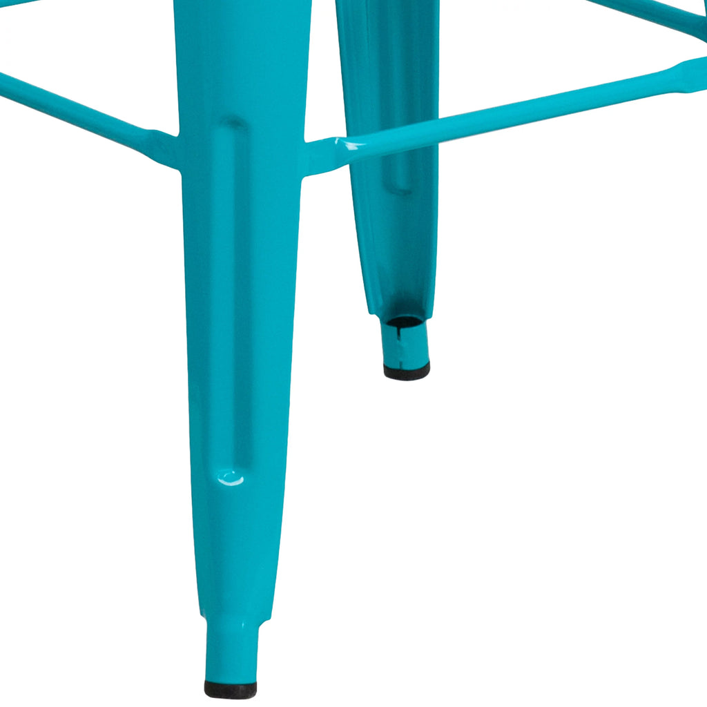 Teal-Blue Indoor-Outdoor Barstool V582