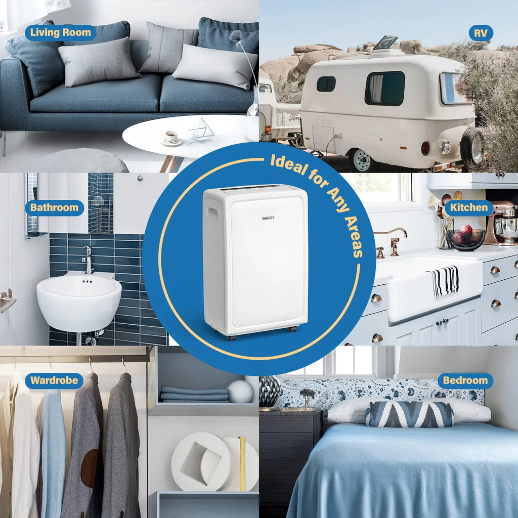 55 Pints Home Dehumidifier with Drain Hose H209236