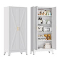 71" Metal Pantry Cabinet with 2 Doors and 4 Adjustable Shelves E360