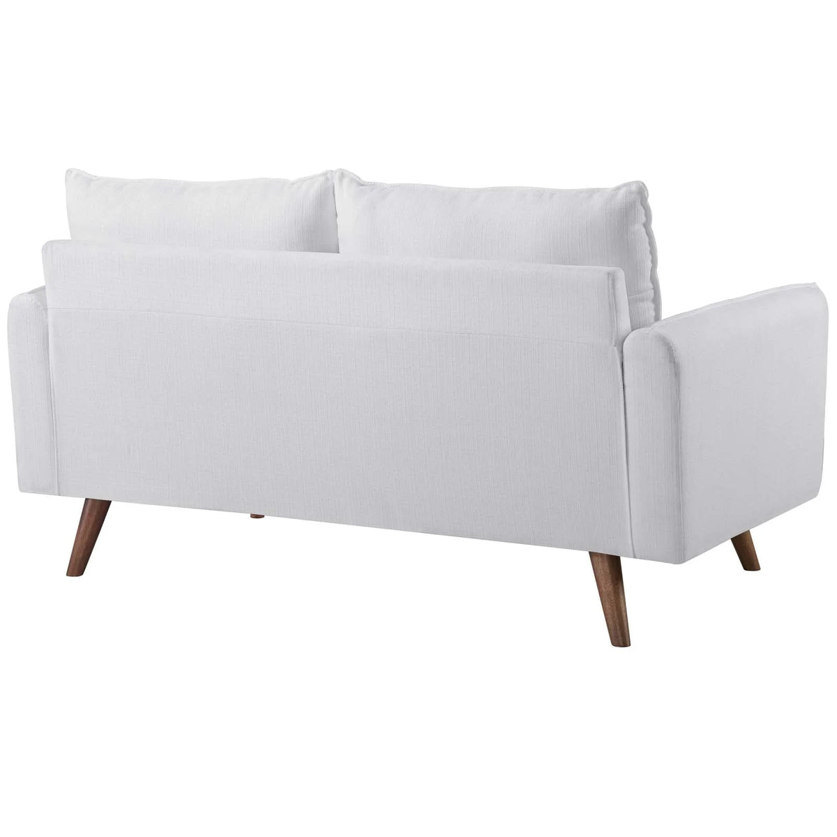 White Upholstered Fabric Sofa and Loveseat Set C968