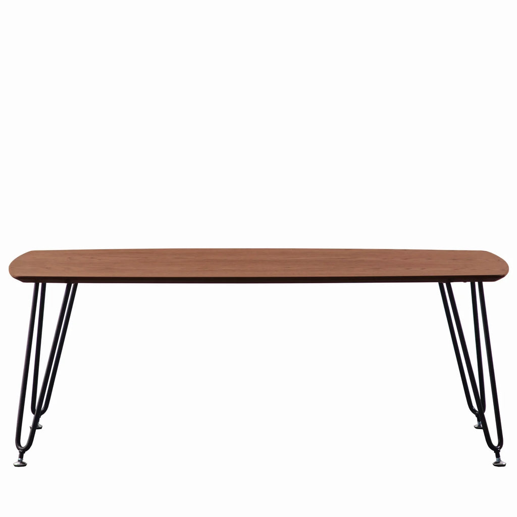 Modern Wood Top Coffee Table With Iron Base I59974