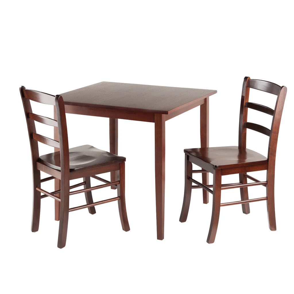 3-PC Walnut Finish Dining Set R1832