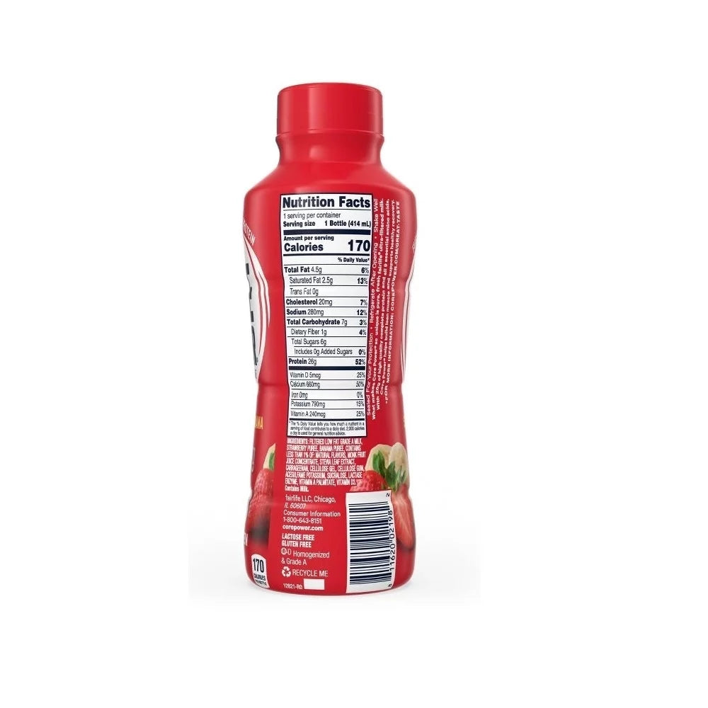 Strawberry Banana Protein Shake 14 Fluid Ounce Pack of 10 E756