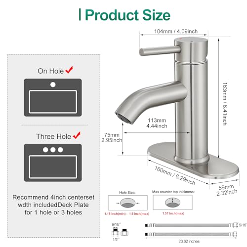 Chrome Single Handle One Hole Vessel Sink Faucet B269