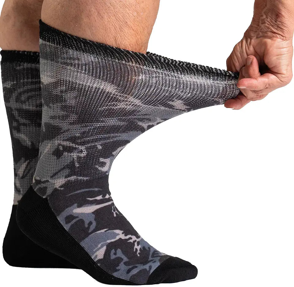 Non Binding Diabetic Crew Socks C67890
