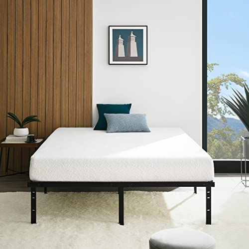 Full Size Black Steel Platform Bed Frame T162070