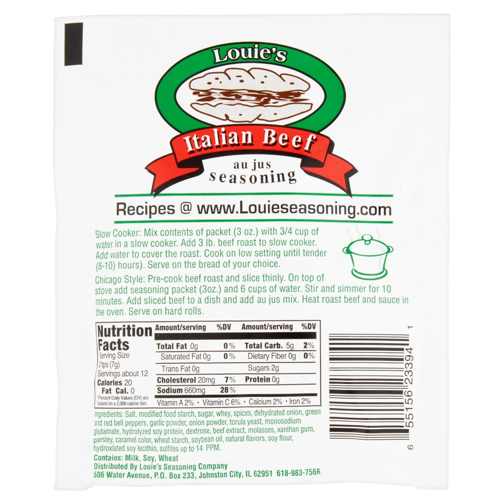 Italian Beef Seasoning 3 oz 12 Pack L485
