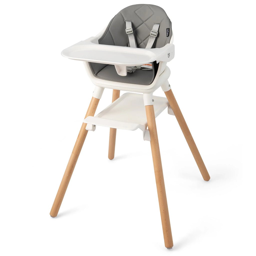 Convertible Wooden Baby Highchair with Removable Tray X22794