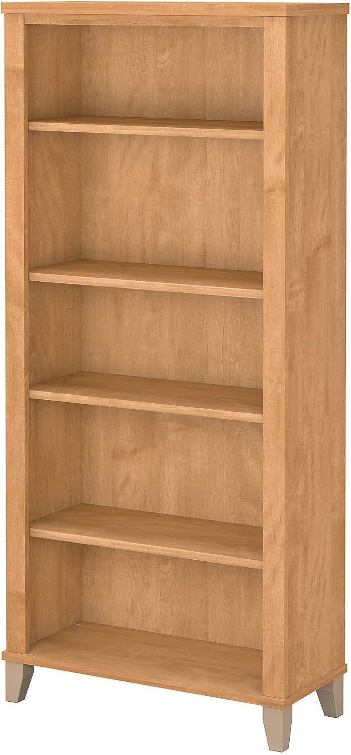 Ash Gray 5 Shelf Bookcase N341