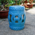 Blue Garden Stool B613
