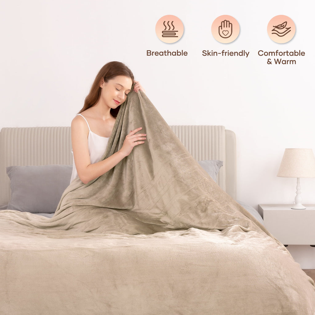 Electric Blanket Full Size Flannel Machine Washable V725
