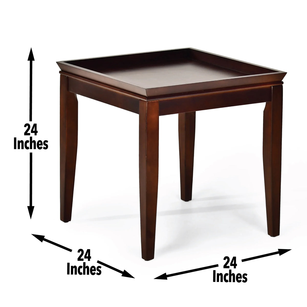 Cherry Square Wood End Table E796996