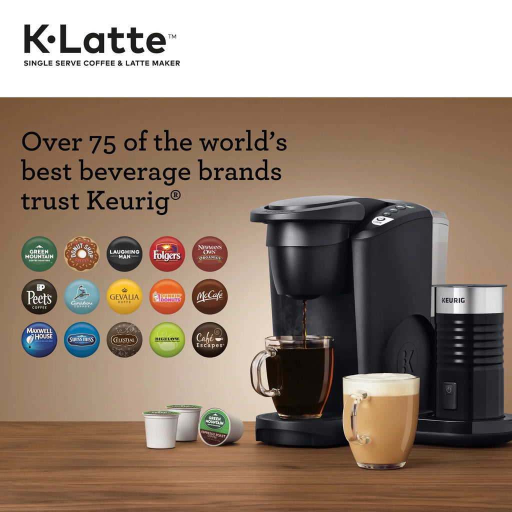Single Serve K-Cup Coffee and Latte Maker, Black Y583048