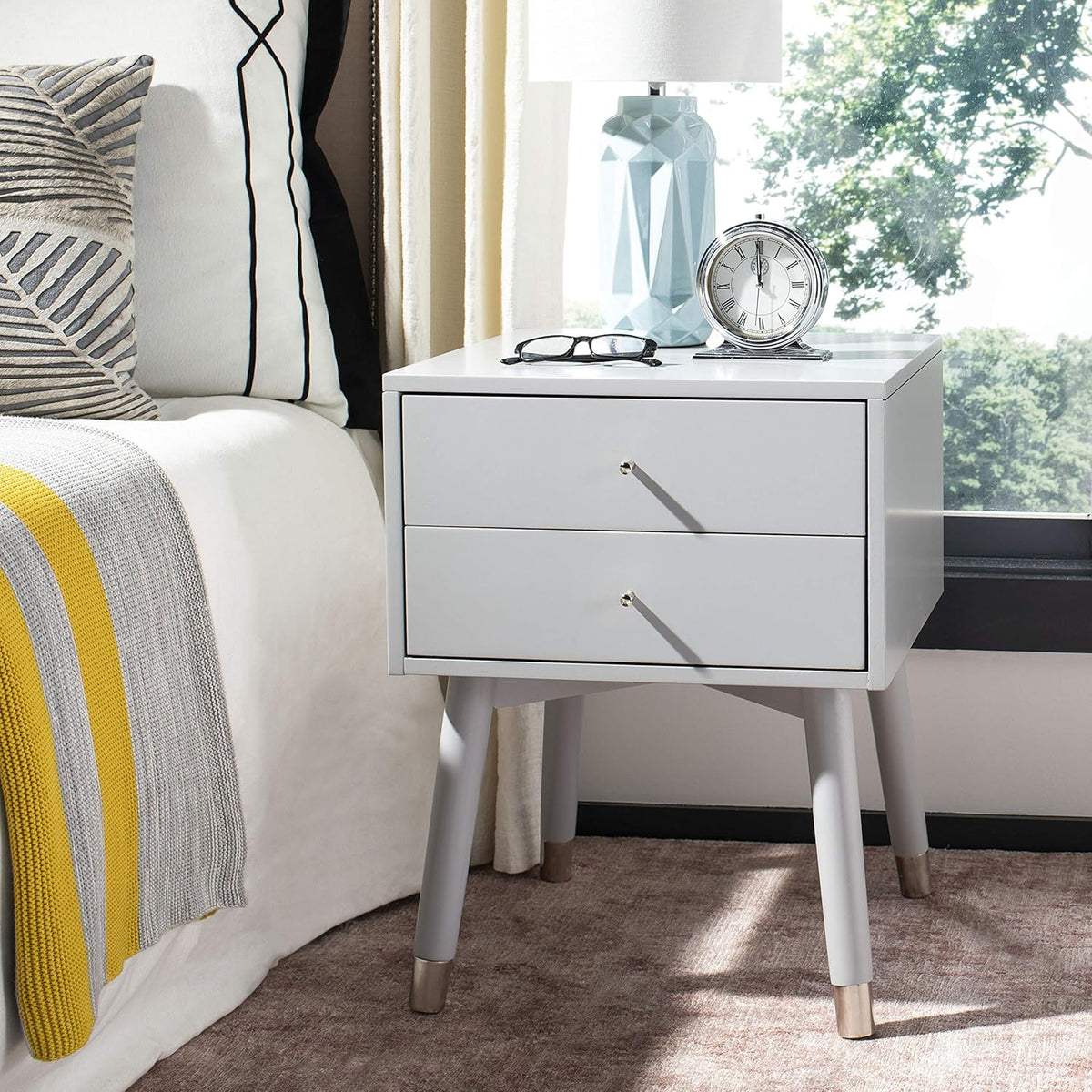 Navy Blue Nightstand O3785