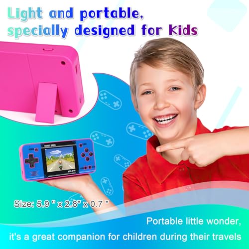 Handheld Game with 220 32-bit Video Games, 3.0” IPS Screen, Rechargeable Portable Mini Arcade H303525