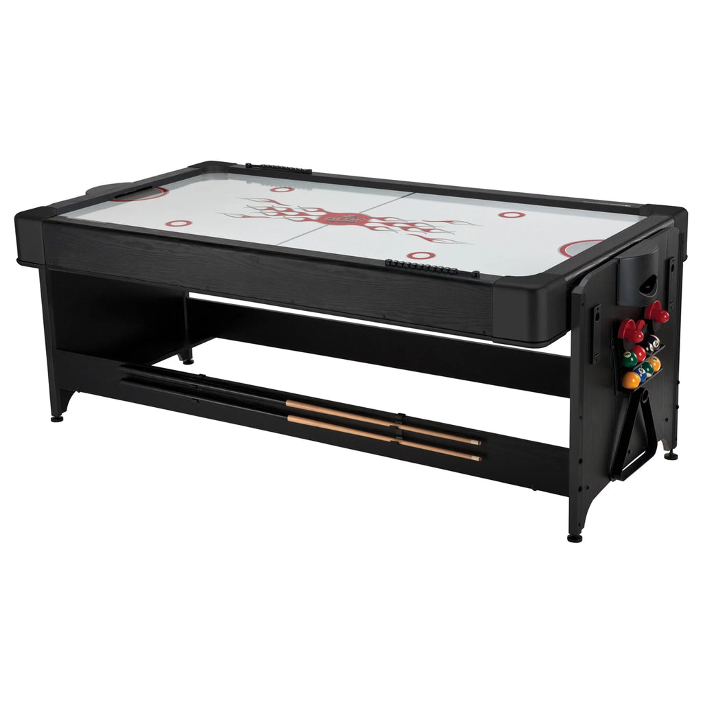 7' 2-in-1 Billiards and Air Hockey Game Table D463