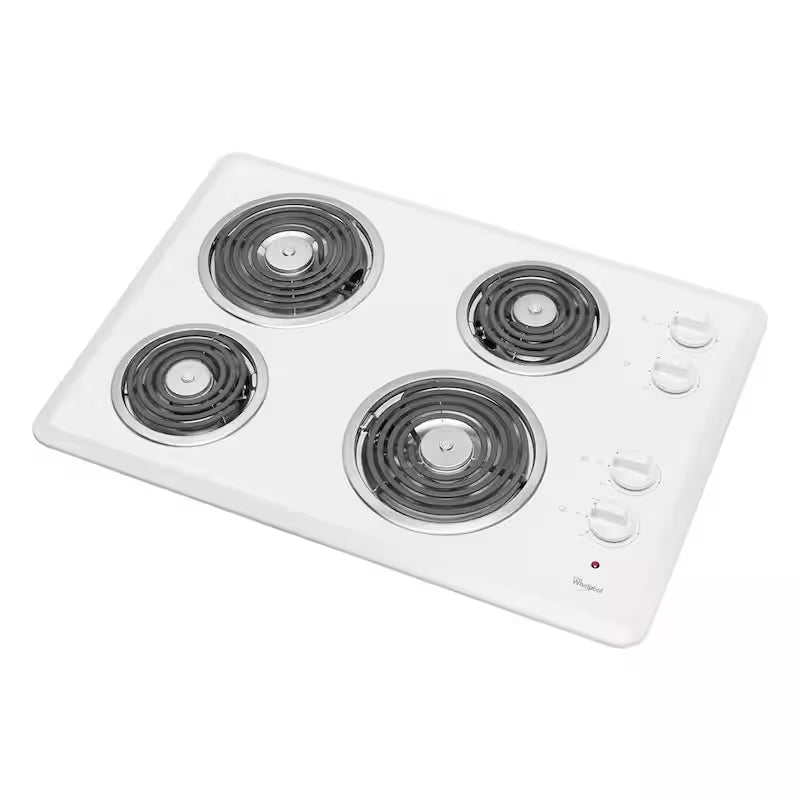 White 4 Element Coil Electric Cooktop L634269
