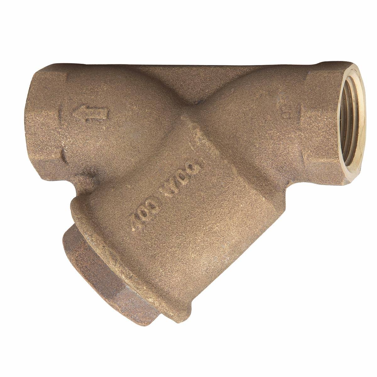 2-1/2 in. Threaded Y Strainer Valve with Tapped Retainer Cap P1727