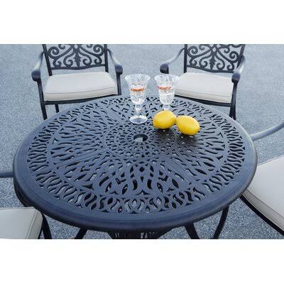 Antique Bronze Metal Dining Table W44457