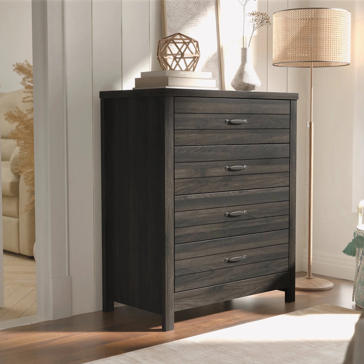 Espresso 4-Drawer Dresser T5855