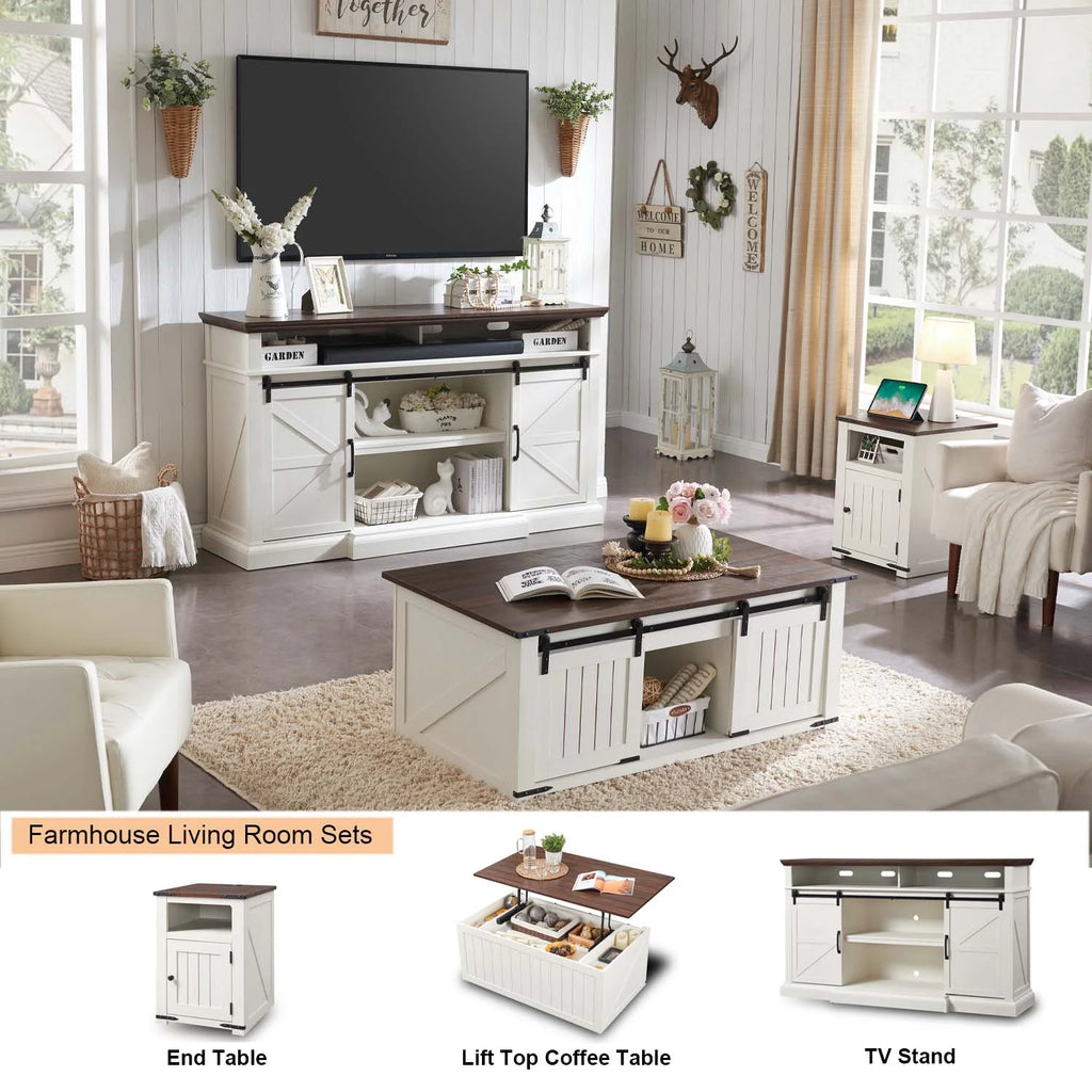 White Lift Top Coffee Table with Storage D23221